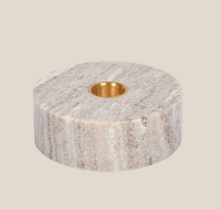Marbe Base Candleholder | Desert Beige