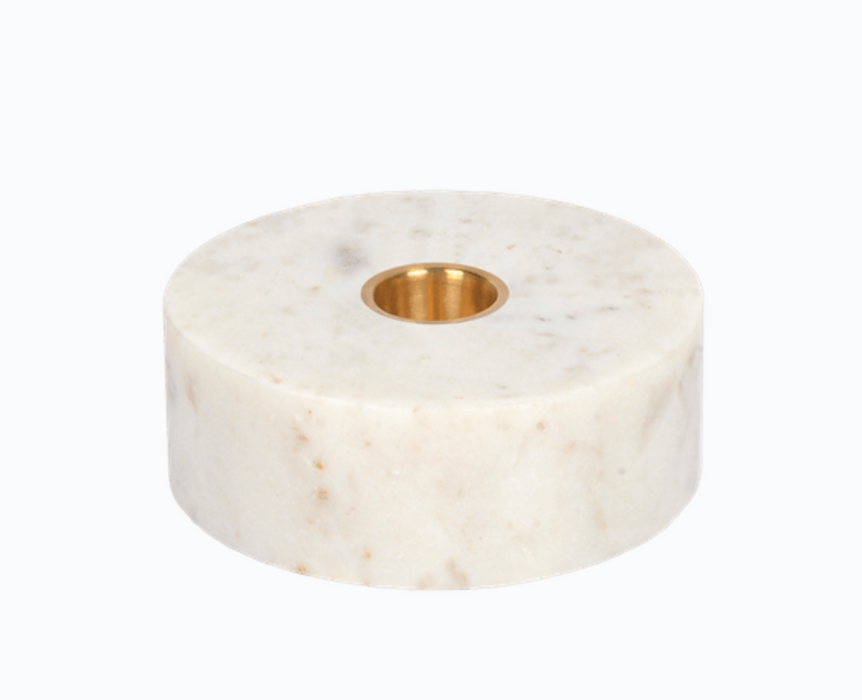 Marbe Base Candleholder | White