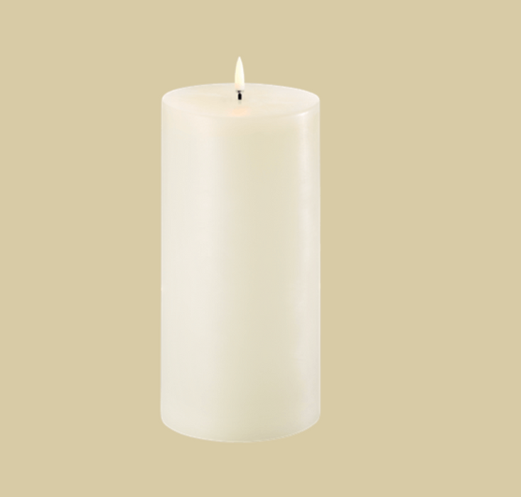 4" x 8" LED 1,000 Hr Pillar Candle | Ivory
