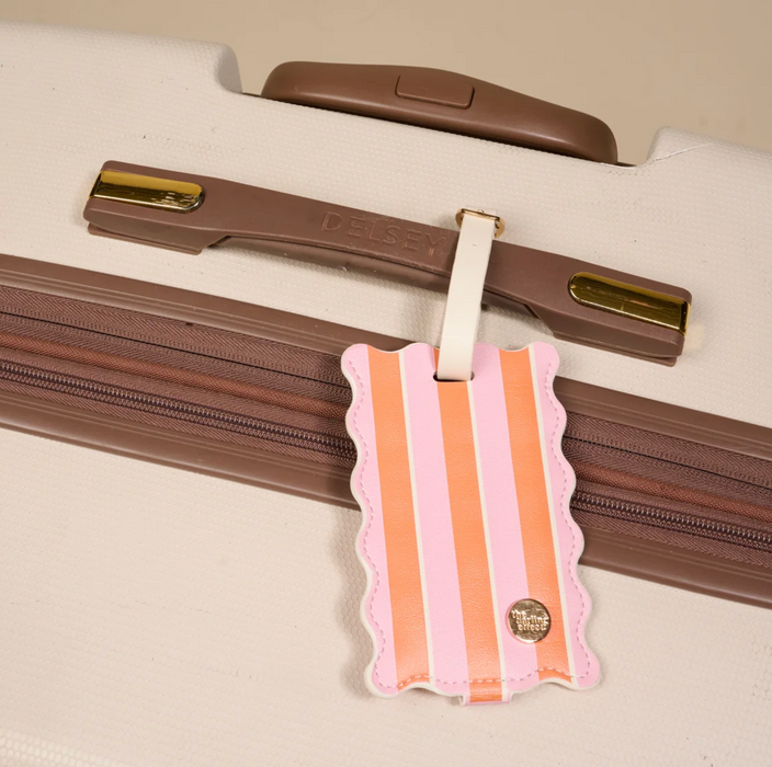 Jetsetter Luggage Tag | Sicily Stripes Pink