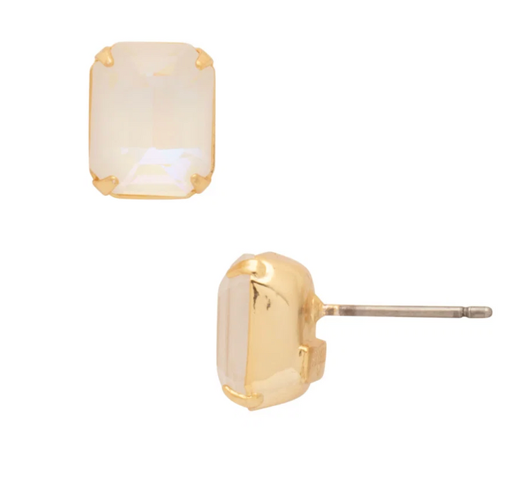 Octavia Studs | Ultra White