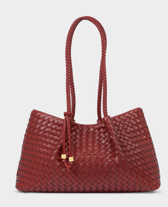 Nova Small Shoulder Tote | Crimson