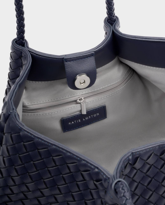 Nova Small Shoulder Tote | Navy