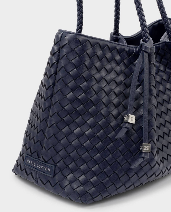 Nova Small Shoulder Tote | Navy