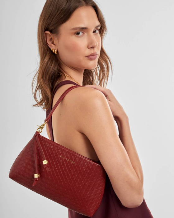Nova Small Shoulder Bag | Crimson