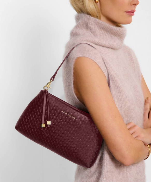 Nova Small Shoulder Bag | Cherry