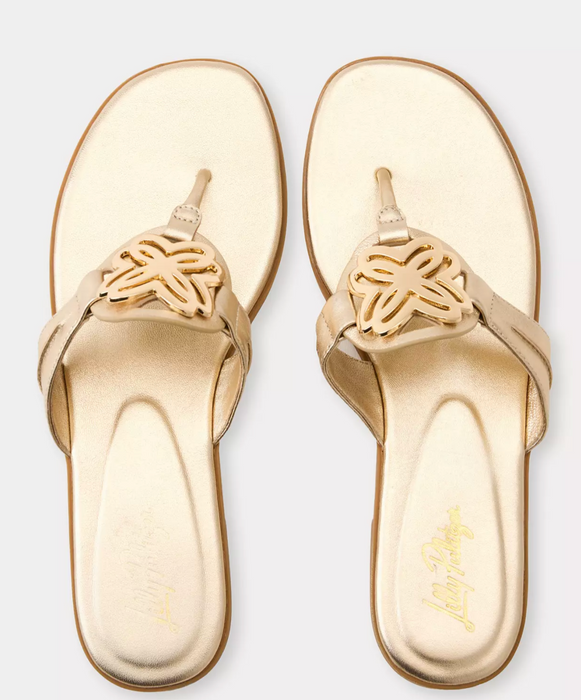 The Lilly Sandal | Gold Metallic