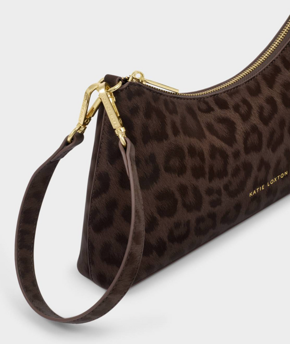 Miley Small Shoulder Bag | Chocolate Leopard