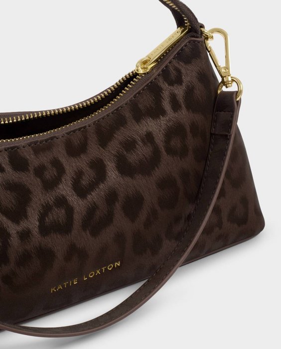 Miley Small Shoulder Bag | Chocolate Leopard