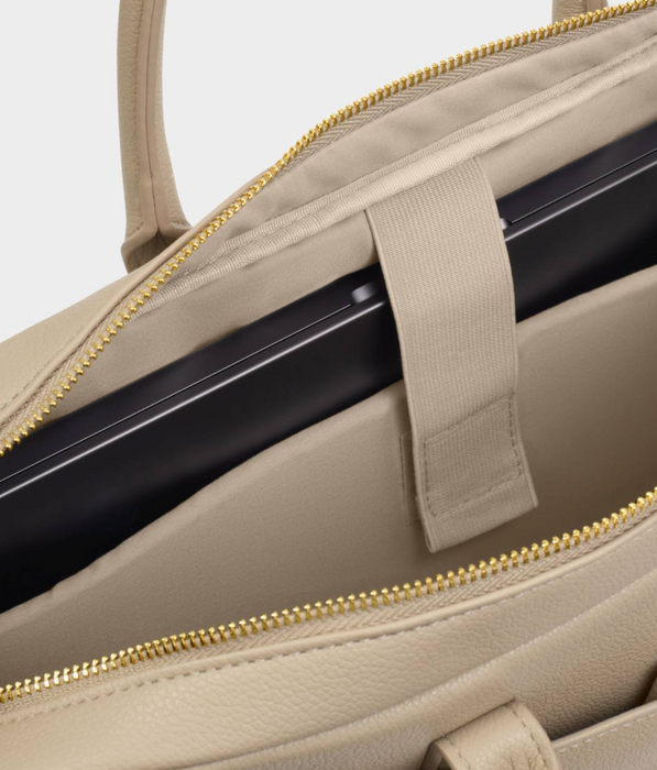 City Laptop Bag | Lt Taupe