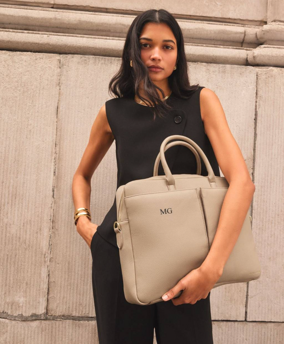 City Laptop Bag | Lt Taupe