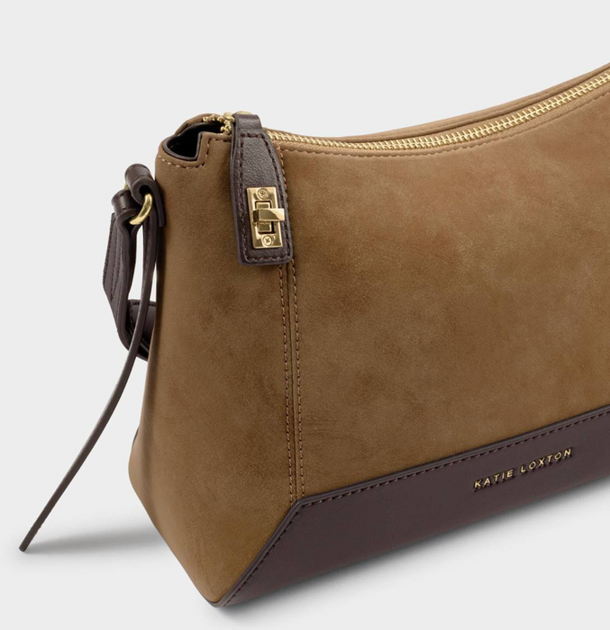Charlbury Crossbody Bag | Caramel Suedette