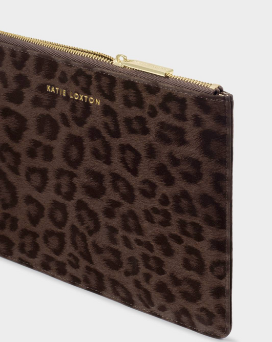 Lottie Wristlet | Chocolate Leopard