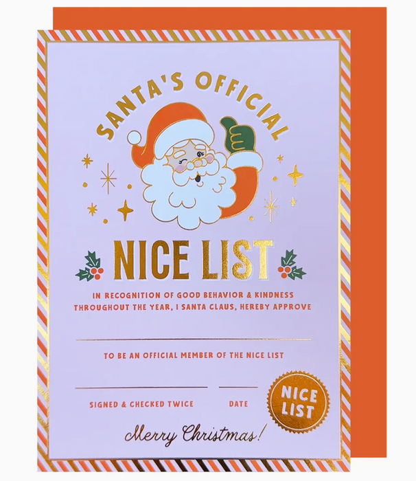 Santa's Official Nice List