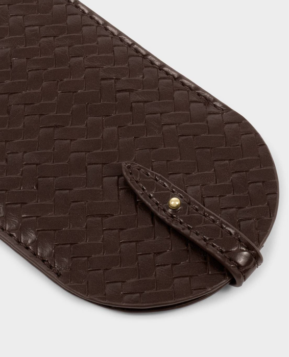 Glasses Sleeve | Chocolate Woven