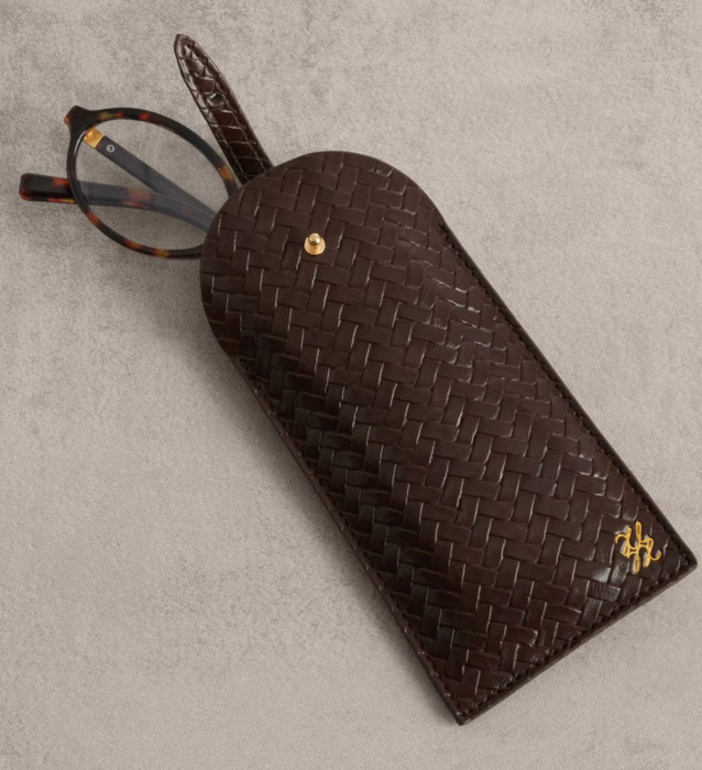 Glasses Sleeve | Chocolate Woven