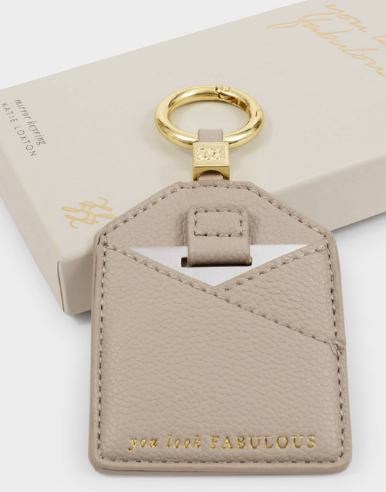 Boxed Mirror | Light Taupe Look Fab