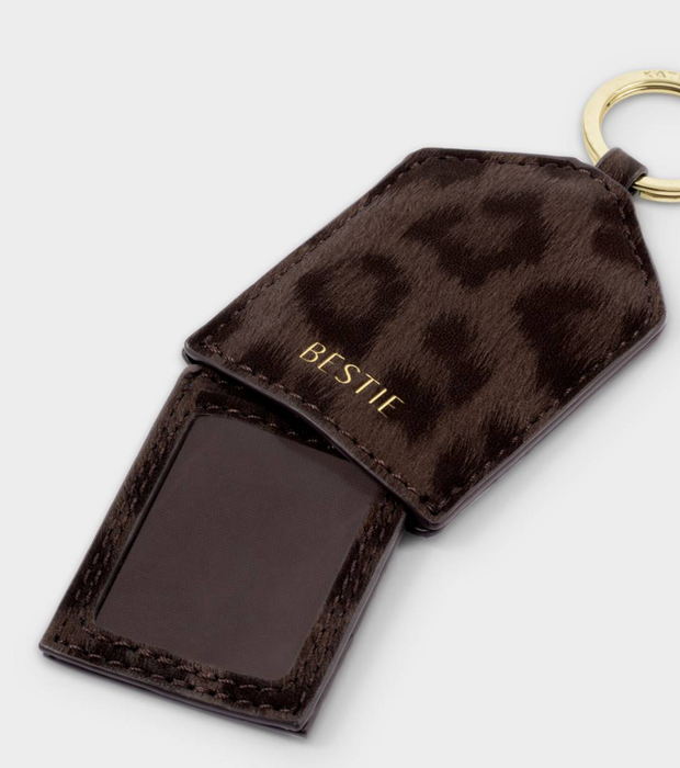Boxed Photo Keyring | Chocolate Leopard Bestie