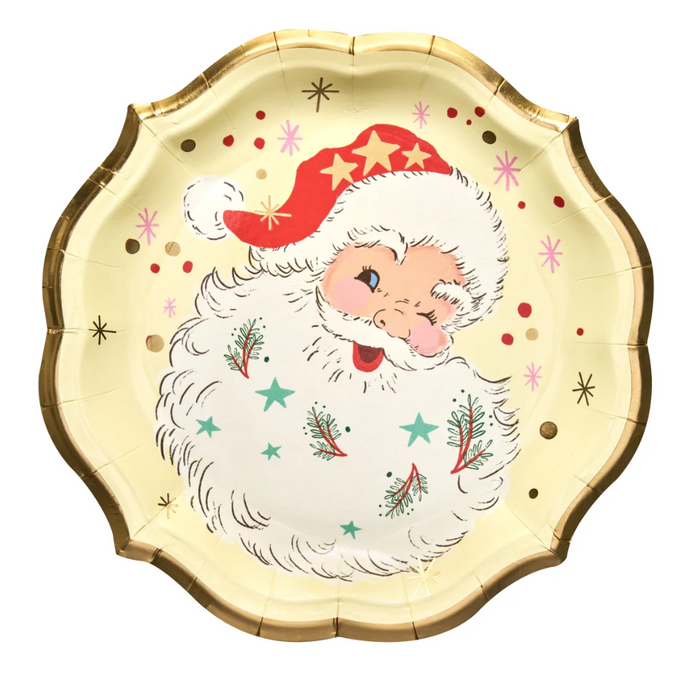 Vintage Santa Dinner Plate