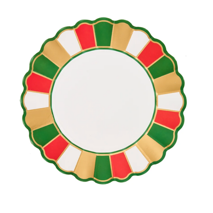 Joyful Christmas Scallop Salad Plate
