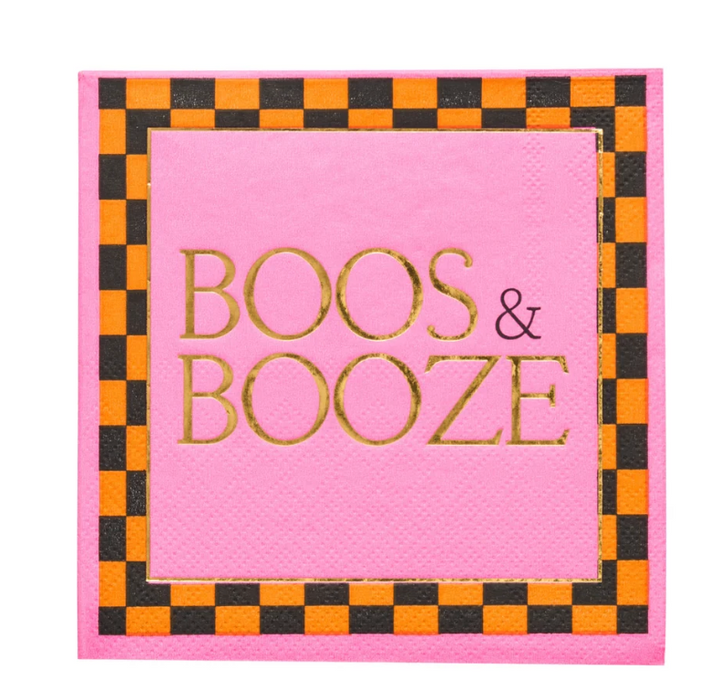 Boos & Booze Cocktail Napkins