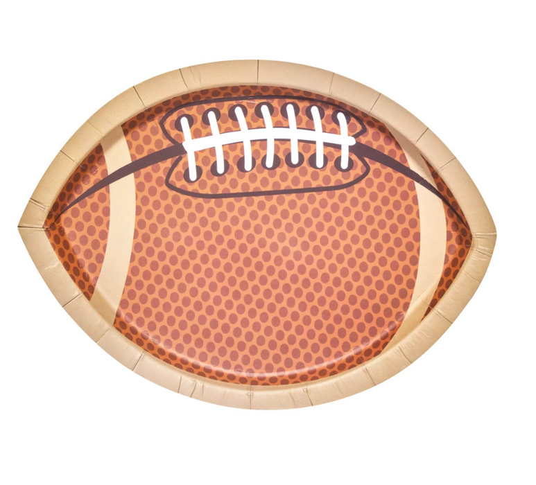 Die-Cut Football Salad Plate