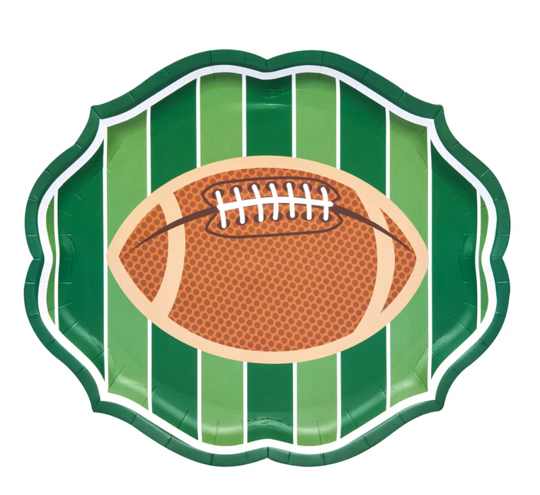Tailgate Football Platter Plate