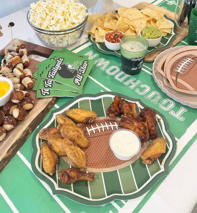 Tailgate Football Platter Plate