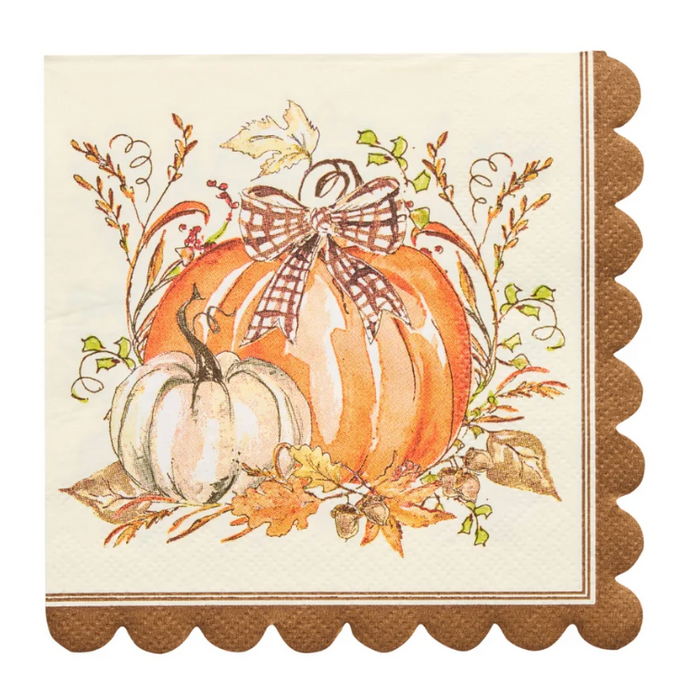 Pumpkin & Gourds Cocktail Napkins