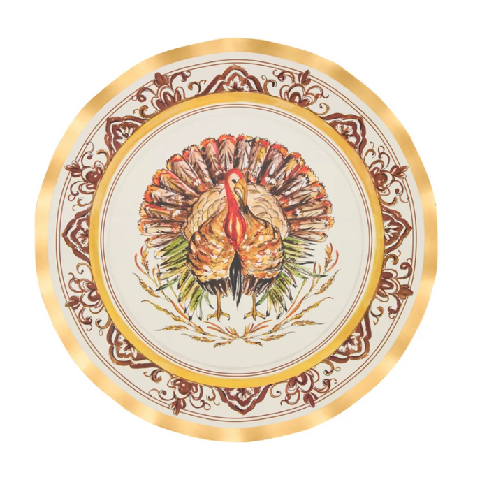 Turkey & Gourds Dinner Plates