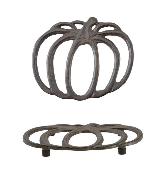 Cast Iron Pumpkin Shaped Trivet