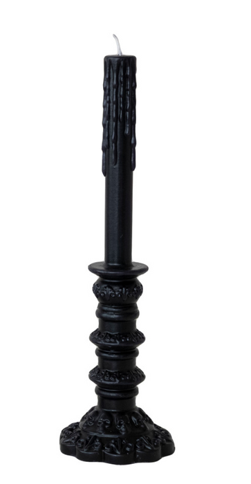 Black Taper Holder Shaped Candle