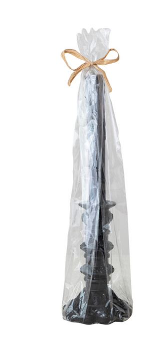 Black Taper Holder Shaped Candle