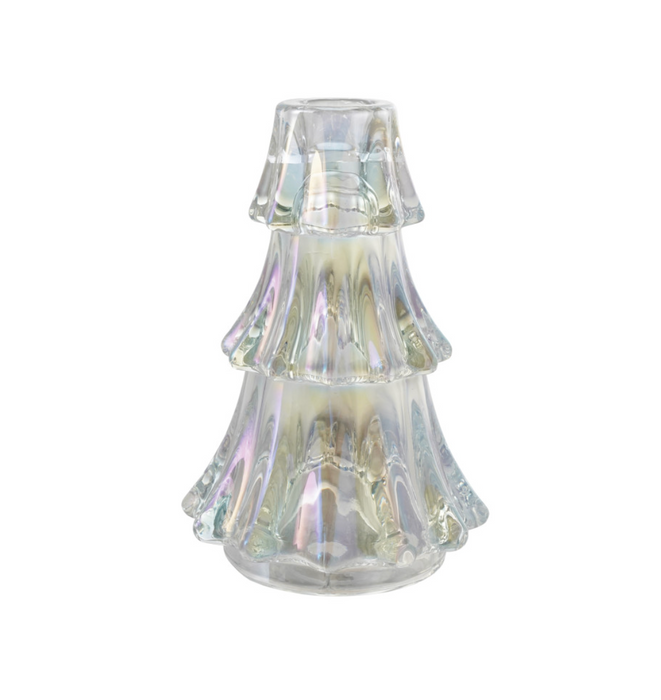 Glass Tree Shaped Taper Holder