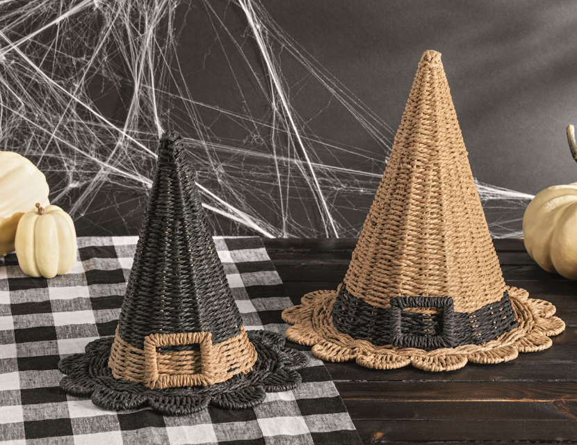 Lg Woven Witch Hat | Natural