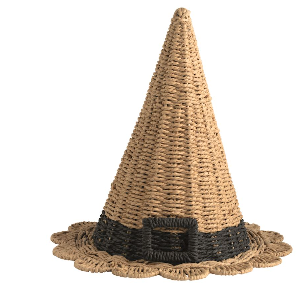 Lg Woven Witch Hat | Natural