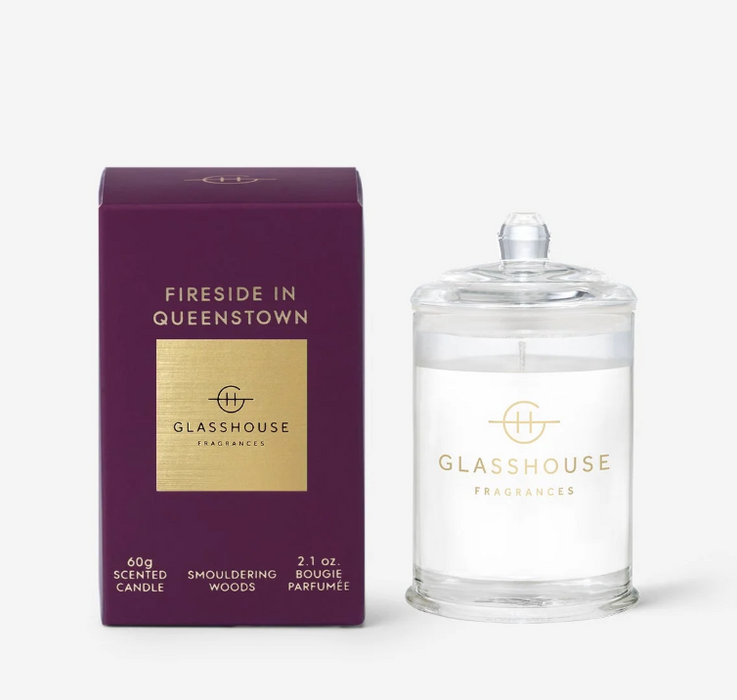 Glasshouse 2.11 oz. Candle | Fireside in Queenstown