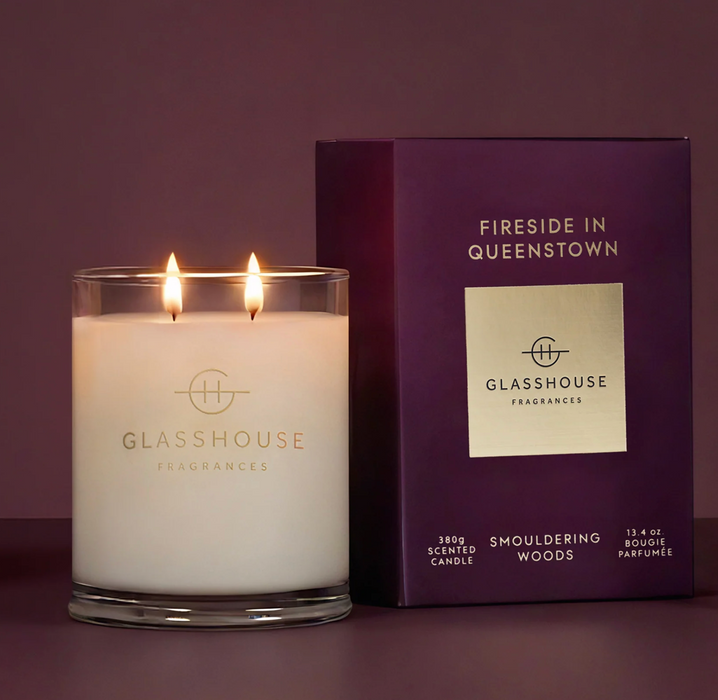 Glasshouse 13.4oz Candle | Fireside in Queenstown