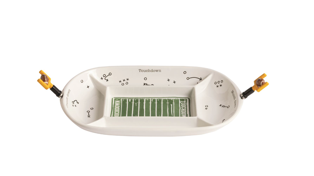 Divided Football Field Platter