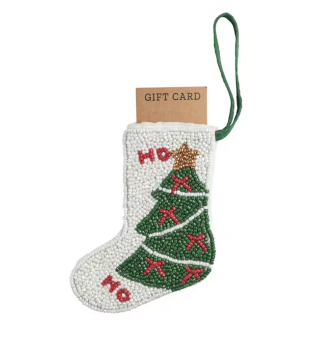 Stocking GC Holder Ornament | Tree