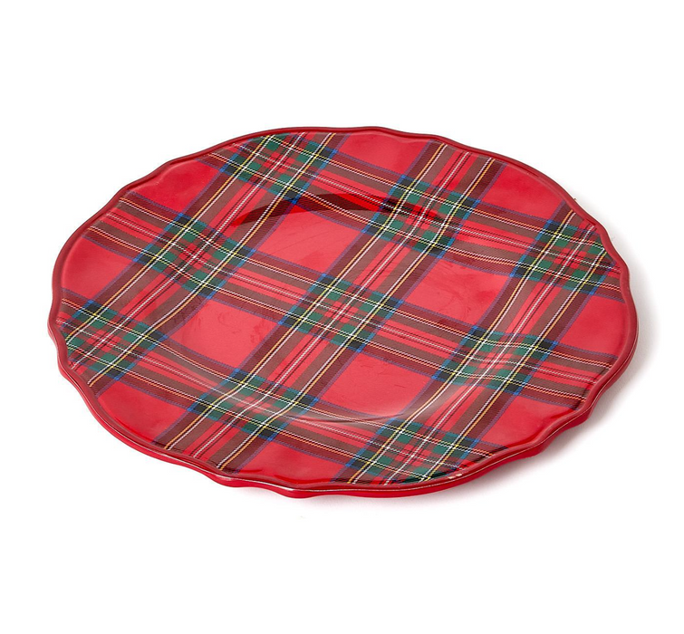 Tartan Melamine Dinner Plate