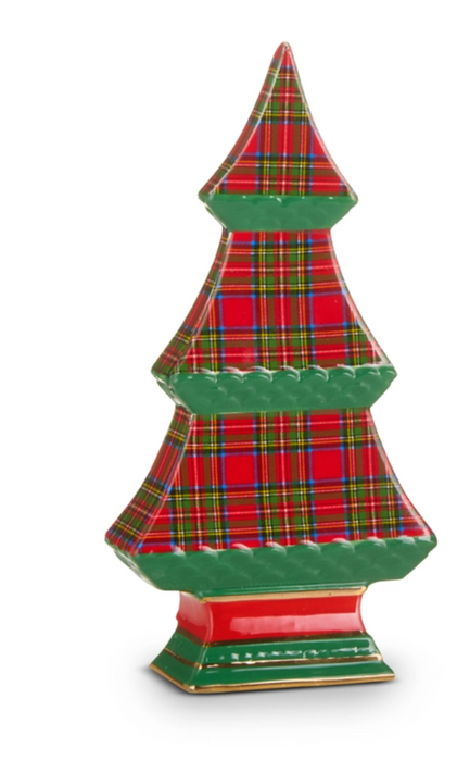 8" Plaid Tabletop Tree