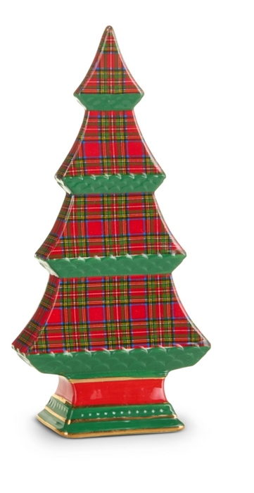 6" Plaid Tabletop Tree