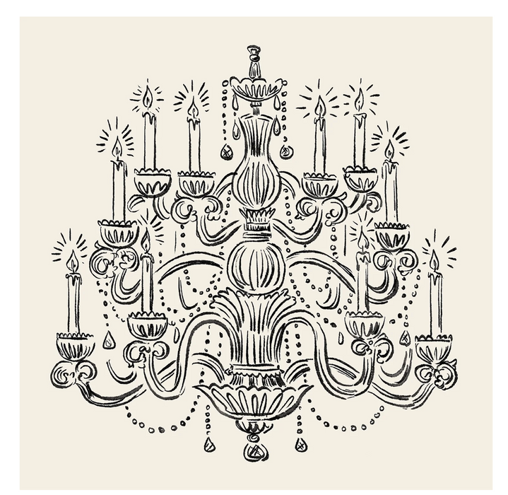 Chandelier Cocktail Napkin