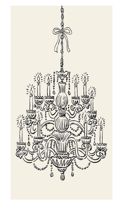 Chandelier Guest Towel