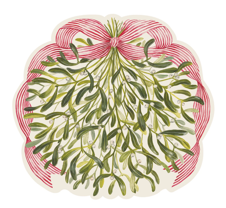 Die-Cut Mistletoe Placemat