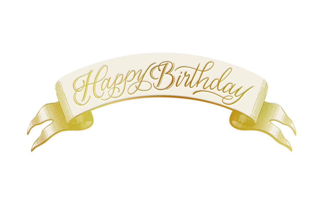 Happy Birthday Banner Table Accent
