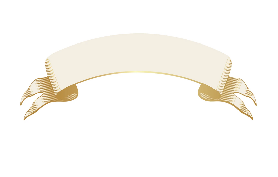 Classic Gold Banner Table Accent