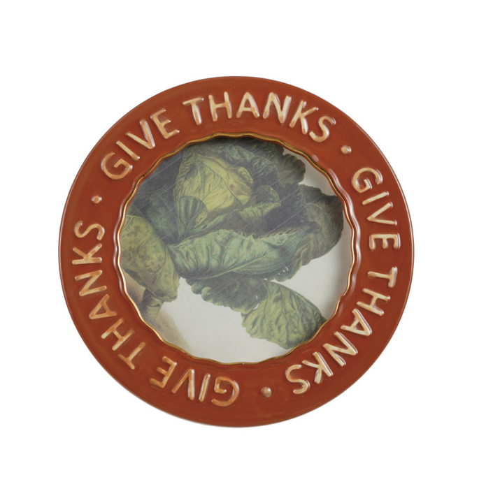 4x4 Give Thanks Ceramic Frame