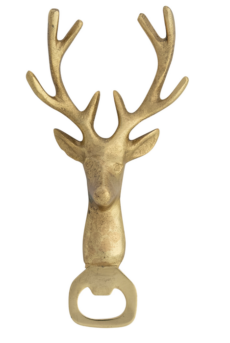 Gold Deer Head Bottle Opener